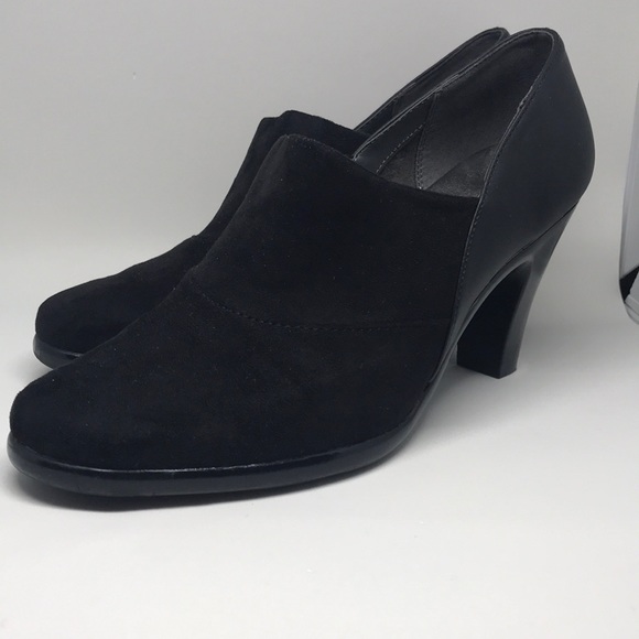 Aerosoles Black Suede Pumps Booties Boots 8.5 M - Picture 3 of 4